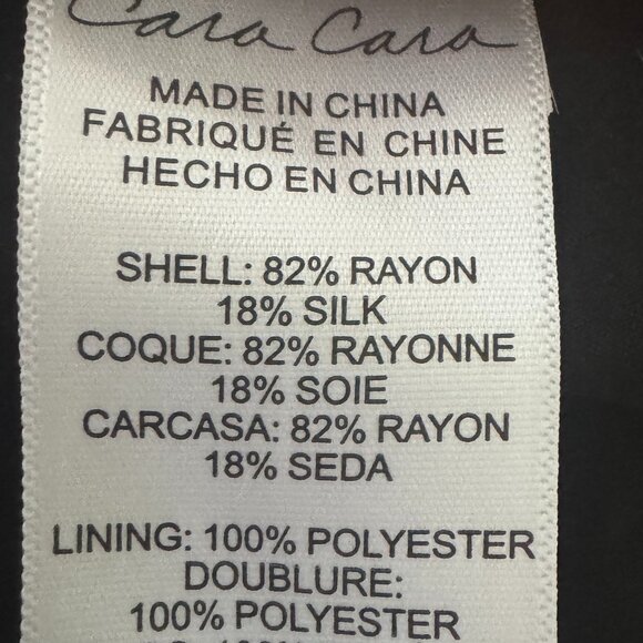 NWT Cara Cara 4 Floral Velvet Midi Dress Rhinestone Buttons V-Neck Puff Sleeves - Picture 15 of 16